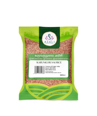 Asali Traditional Par Boiled Rice2kg/Asali KarunKuruvai Rice2kg(1kg x 2packs)
