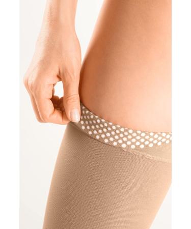 Medi Duomed Basic Thigh-High Compression Stockings - Unisex CCL2 Short & Long Socks with Lace - Caramel Size IV - Buy Online on SooperMarket.com