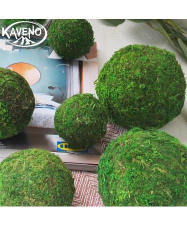 Kaveno Green Moss Decorative Balls - Set of 12 Natural Green Spheres 2.4 - Buy Online on SooperMarket.com