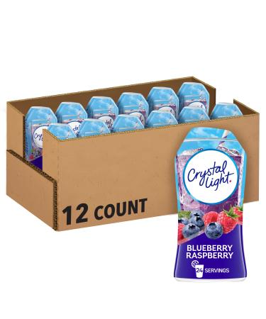 Crystal Light Sugar-Free Zero Calorie Liquid Water Enhancer - Blueberry Raspberry Water Flavor Drink Mix (1.62 fl oz Bottle, Pack of 12) Bluberry Raspberry