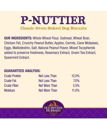 Old Mother Hubbard P-Nuttier Peanut Butter Dog Treats - All Natural, Crunchy, Healthy Snacks for Small Dogs - Buy Online on SooperMarket.com