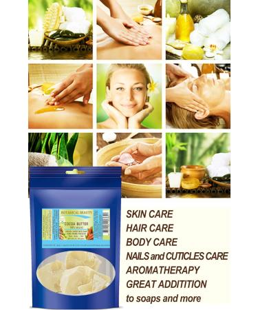 Botanical Beauty Cocoa Butter - Raw Virgin Unrefined from Brazil | 8.46 oz for Skin Hair Body & Nails - Buy Online on SooperMarket.com