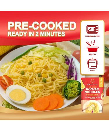 (Pack of 10) DIET COOKER Premium Konjac Noodles - 9.52 oz | Shirataki Noodle Keto & Vegan Friendly, Odor Free, Low Calorie Pasta with Zero Net Carbs - Healthy Diet Food - Buy Online on SooperMarket.com