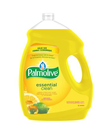 Palmolive Essential Clean Liquid Dish Soap Lemon Citrus Zest Scent - 4.27 L