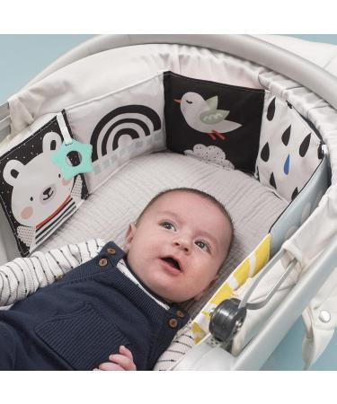 Baby Steps Angel Bear Black White High Contrast Baby Soft Cloth Book Tummy Time Toys Baby Safe Mirror Teether Early Educational for Infants Toddlers Sensory 0-3 Yrs Newborn Crinkle Book for Babies - Buy Online on SooperMarket.com