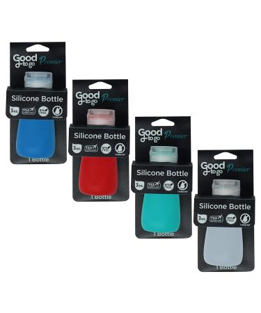 Good To Go Premier Silicone Bottle 3 Ounce - 8 Pack | Durable Travel Bottles for International Shipping - Buy Online on SooperMarket.com