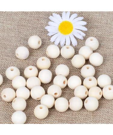 300pcs 20mm Natural Unfinished Round Wood Beads | Wooden Spacer Beads for DIY Crafts - Buy Online on SooperMarket.com