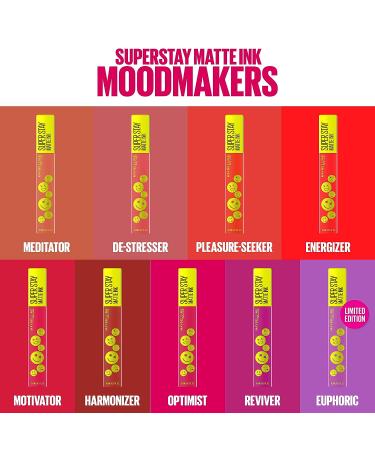 Maybelline Super Stay Matte Ink Lipstick in Motivator Red | Long Lasting & Transfer Proof Lip Makeup | Moodmakers Collection | 0.17 Fl Oz (Pack of 1) - Buy Online on SooperMarket.com