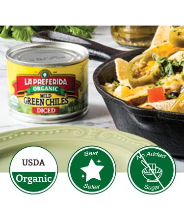 La Preferida Organic Mild-Diced Green Chiles 4oz (Pack of 3) - Shop Now! - Buy Online on SooperMarket.com