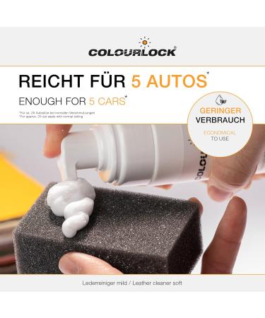 COLOURLOCK Leather Cleaner Mild 200ml with Sponge - Gentle Leather Care for All International Shipping - Buy Online on SooperMarket.com