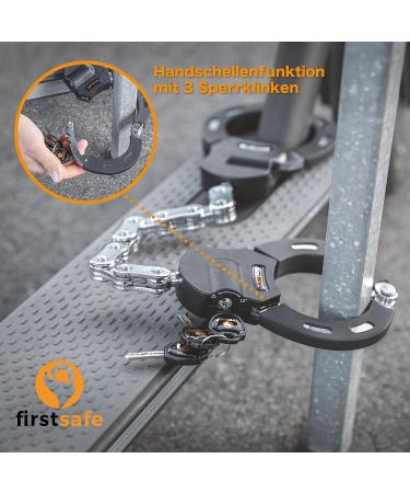 FIRSTSAFE E Scooter Castle - Theft-Proof Handpage Lock for e-Bikes & E-Scooters | Silicone Protection Against Scratches | High-Security Bicycle Lock - Buy Online on SooperMarket.com