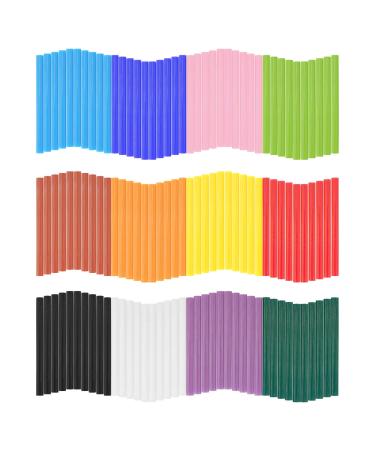 120PCS Colored Mini Hot Glue Sticks - 0.28x3.9" Gartful Hot Melt Glue Sticks, Multipurpose for Art & Craft Project, Home Decoration, General Repair, Bonding, Sealing, 12 Colors