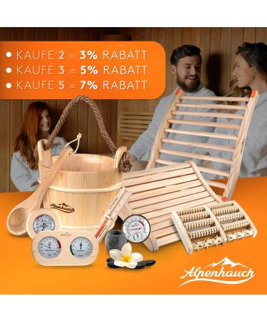 Alpine Breath Sauna Headrest | 100% Natural Wood | Ergonomic & Comfortable Sauna Head Support for Infrared Cabins | Premium Sauna Accessories - Buy Online on SooperMarket.com