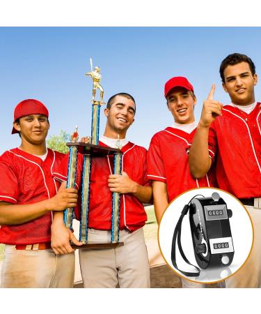 Flutesan 2-Piece Dual Pitch Counter Set - Black Handheld Score Tracker for Baseball Umpires and Scorekeepers - Buy Online on SooperMarket.com