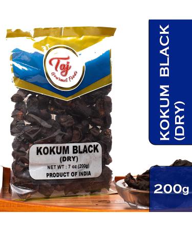TAJ Premium Indian Black Kokum (Wild Mangosteen) - 7 Ounce Pack - Dried Fruit for Cooking and Beverages - Buy Online on SooperMarket.com