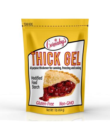 Cornabys Thick Gel 1 lb. (Pack of 1) | Premium Waxy Maize Starch, 2x More Thickening | Gluten-free, non-GMO, Natural Food Thickener for Thickening Soups, Sauces, Gravies, Cooked Pudding, and More!