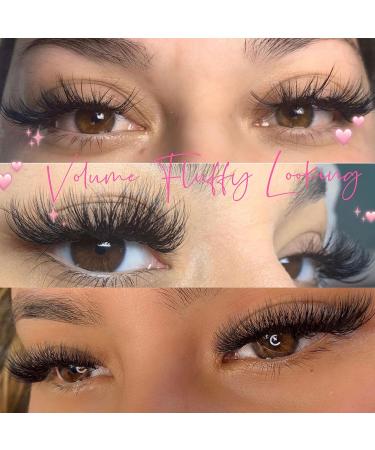 EMEDA 3D Effect Easy Fan Volume Lash Extensions | D Curl 0.05 | 2D-10D | 8-15mm Mixed Tray - Perfect for Professional Use - Buy Online on SooperMarket.com
