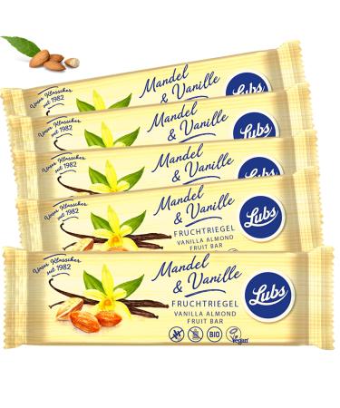 Try Bag - 4x Lubs Bio Fruit Track |Bio & Vegan Riegel |Fruit bar for children |from controlled biological cultivation |14 delicious varieties (almond & vanilla)
