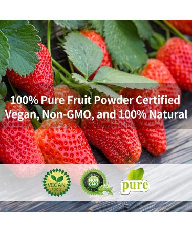 Organic Strawberry Powder - 5.3oz (150g) Freeze Dried Fruit Powder - Buy Online on SooperMarket.com