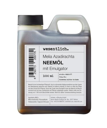 essential. Neem oil with emulsifier 1000ml - ready mixed for immediate use
