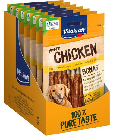 Vitastras bonas couch sticks with chicken dog snack with lean chicken meat ideal as a reward for in between without the addition of sugar and cereal (13x 80 g) chicken