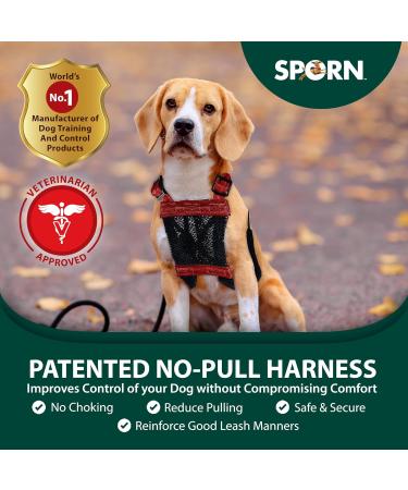 Dog Harness - No pull and No choke humane Design Non Pulling Pet Harness with Mesh vest Easy Step-in Adjustable Mesh Harness for control Red Medium by Sporn Medium Red - Buy Online on SooperMarket.com