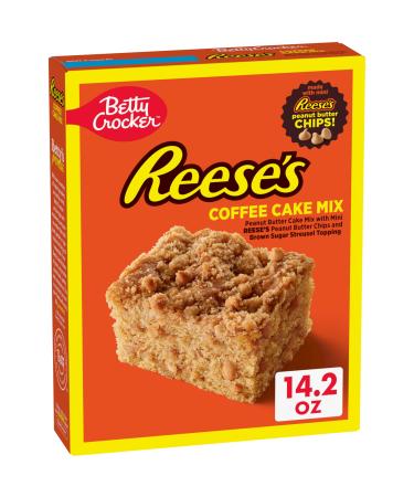 Betty Crocker REESE'S Peanut Butter Coffee Cake Mix with Brown Sugar Streusel Topping 14.2 oz