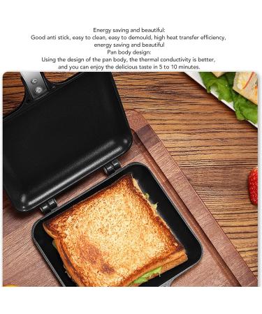 Double Handle Frying Pan Waffle Maker 37 16 4 Non Stick Frying Pan Double Sided Aluminium Alloy with Anti Scalding Handles Pancake Cooking Pot for Kitchen Breakfast - Buy Online on SooperMarket.com