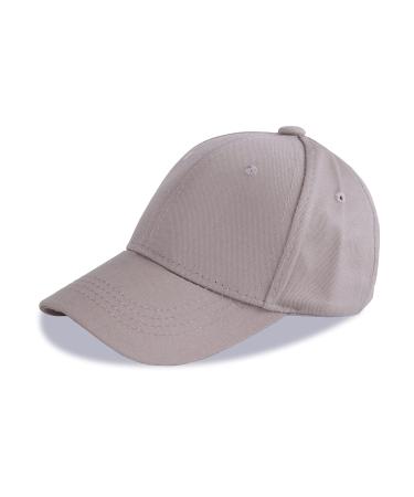 LANGZHEN 100% Cotton Outdoor Children's Kids Plain Baseball Cap Hat Adjustable Sun Hat for Girls Boys 1-2 Years Dark Gray