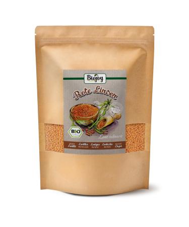 Biojoy ORGANIC red lentils (1.5 kg) dried and whole without additives 1.5 kg (1 pack)