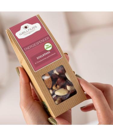 Wellnut Ladiesnight Premium Gift Set for Women | High-Quality Birch Wood Box with 8 Exceptional Nut & Chocolate Snacks | Perfect Delicatessen Gift Idea for Girlfriend Sister or Mother - Buy Online on SooperMarket.com