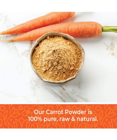 Carrot Powder 16oz - Pure Dried Juice for Smoothie Boosting and Natural Food Coloring | Non-GMO, Gluten-free - 1 lb - Buy Online on SooperMarket.com