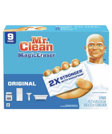 Mr. Clean Magic Eraser Original, Cleaning Pads with Durafoam, 9 Count