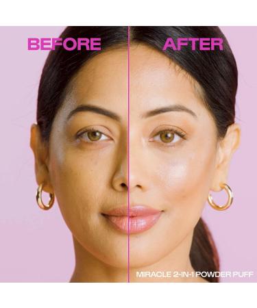 Real Techniques Miracle 2-In-1 Powder Puff Dual-Sided Full-Size Makeup Blending Puff Reversible Elastic Band Precision Tip Makeup Sponge and Powder Puff For Liquid Cream and Powder 1 Count 1/Miracle 2-In-1 Powder Puff - Buy Online on SooperMarket.com
