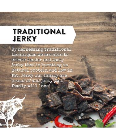Raging Bull Sweet Hot Beef Jerky - 28g Pack of 10 Multipack Bags - High Protein Snacks - Grass Fed Beef Jerky - Low Carb Keto Snacks - MSG Free Carnivore Snacks - Jerky Gift Set - Natural Meat Snacks - Buy Online on SooperMarket.com