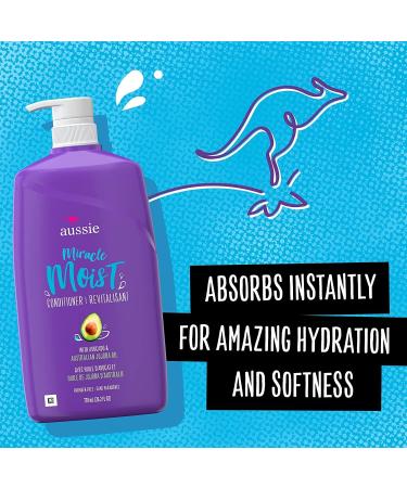 Aussie Total Miracle Shampoo Conditioner 3 Minute Miracle Treatment + Miracle Moist Shampoo and Conditioner Bundle - Buy Online on SooperMarket.com
