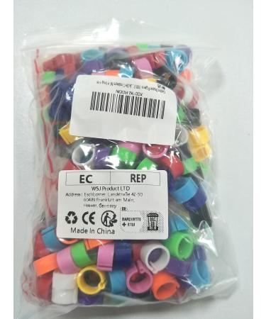 Givats Pigeon Footrings for Parrots - 300 Pieces Quail & Poultry Bands | Multi-Color 8mm Clip Leg Rings for Chickens & Pigeons - Buy Online on SooperMarket.com