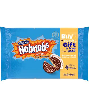McVitie's Milk Chocolate Hobnobs Twin Pack 2 x 262g (Pack of 6) - Buy Online on SooperMarket.com