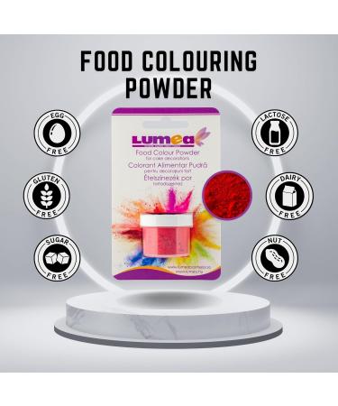 Dekozauber24 Cherry Red Food Coloring Powder Fat-Soluble 2-4g Can for Fondant Marzipan & Cake Decoration | Premium Baking Accessories - Buy Online on SooperMarket.com