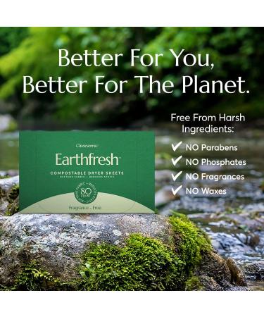 Cleanomic Earthfresh Fragrance-Free Fabric Softener Dryer Sheets - Buy Online on SooperMarket.com