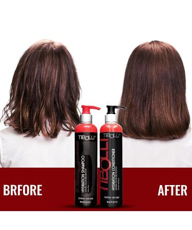 TIBOLLI Hydrating Repairing Shampoo & Conditioner Set - Deep Conditioner for Damaged Hair - Natural Ingredients Gift Set (10.1 Fl Oz + Hair Oil 30ml - Buy Online on SooperMarket.com