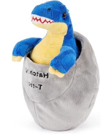 Zappi Co Safari Animals Plush Toy - Easter Egg T-Rex Dinosaur | 10cm Height | Soft Cuddly Stuffed Animal for Kids - Buy Online on SooperMarket.com