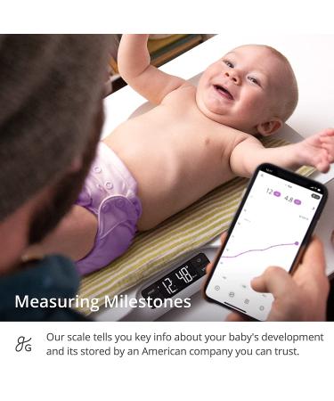 Greater Goods Smart Baby Scale | Accurately Chart Baby's Progress | In-House Algorithm for Wiggly Babies | Infant & Toddler Scale (Bluetooth Connected) - Buy Online on SooperMarket.com
