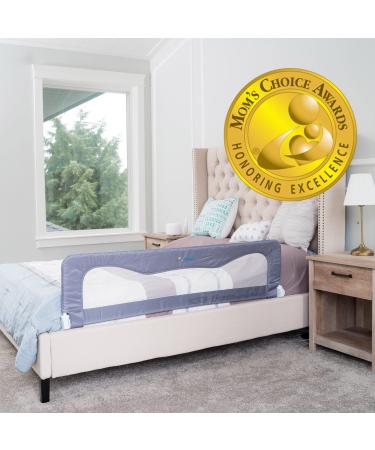 Bed Rail for Toddlers & Infants  Kids Bed Safety Guard Rail Toddler Bed Rails for Twin, Full Size, Queen &King Mattress  Baby Bed Rail for Children  Extra Long Crib Rail Guard -Grey (59L19.5H) in Grey 59x19.5 Inch (Pack of 1)