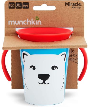 Munchkin Miracle 360 WildLove Trainer Cup - Polar Bear | 6 oz/177 ml - Buy Online on SooperMarket.com