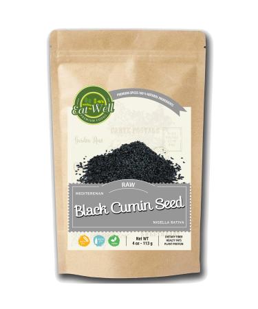 Black Cumin Seeds (Nigella Sativa) 4 Ounce - 113g , Raw & Whole Pure - Natural Turkish Black Cumin Seed, Contains Highest Thymoquinone (TQ) in its Oil