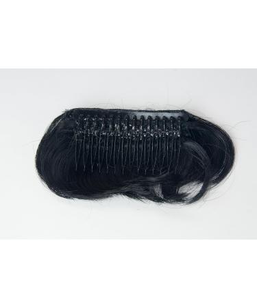 WIG ME UP TYP-760-1 Clip-In Micro Bangs - Short Straight Curved Black Hairpiece for Instant Style - Buy Online on SooperMarket.com