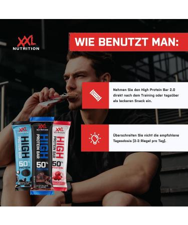 Buy XXL Nutrition High Protein Bar 2.0 - Cookies & Cream Flavor - 20 Pack | Protein Snack for Health & Fitness - Buy Online on SooperMarket.com