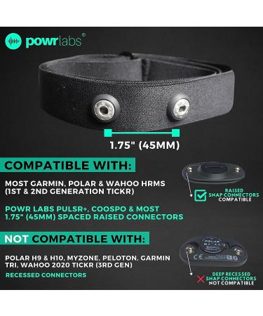 Heart Rate Monitor Chest Strap Replacement Band for Wahoo, Polar, Garmin, Coospo - Powr Labs M-XXL - Buy Online on SooperMarket.com