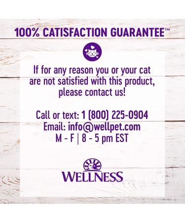 Wellness Grain-Free Wet Cat Food Pouches - Chicken & Turkey, Shredded Protein in Gravy, 24-Pack - Natural, Adult, 3 oz - Buy Online on SooperMarket.com